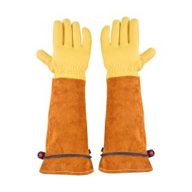 Gardening Gloves, Thorn Proof & Puncture Resistant Garden Gloves with Elastic Cuff