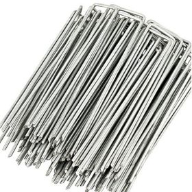 50PC 1.57inch*6inch Lawn Turf Spikes, Shade Netting Spikes, Pipe Fixing Spikes: Strong, Durable, and Windproof