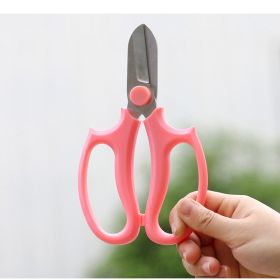 Stainless Steel Floral Shears Garden Scissor (Color: Pink)